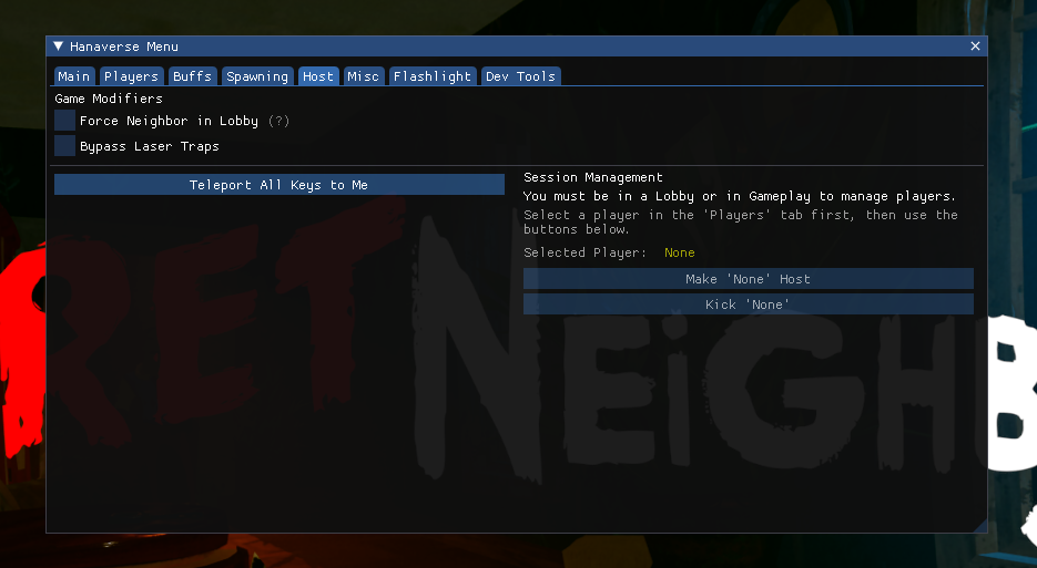 HanaBasicSN Dev Tools Tab